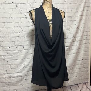 Mm Mm Mm Elegant Black long flowy tank top